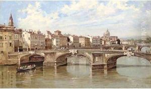 Ponte Santa Trinite, Florence by Antoinetta Brandeis
