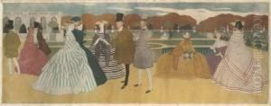Dans Les Jardins De Versailles by Bernard Boutet De Monvel