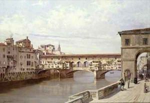 The Pontevecchio, Florence by Antoinetta Brandeis