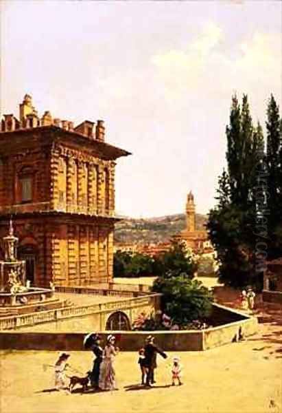 By the Pitti Palace, Florence - view 1