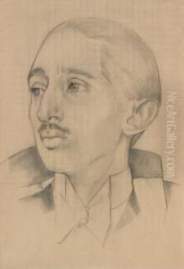 Portrait De Sar Le Maharadjah D'indore, Dit Portrait A La Capenoire Portrait De Sar Le Maharadjah D'indore, Dit Portrait A La Capenoire