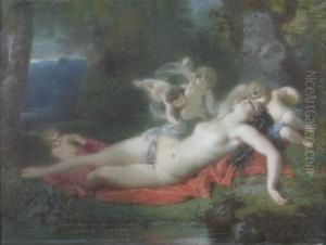 Venus Et Les Puttis by Charles Edouard Boutibonne