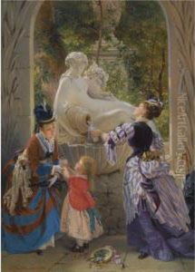 A La Fontaine by Charles Edouard Boutibonne