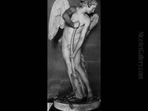 Cupid Making a Bow out of the Club of Hercules by Edme Bouchardon