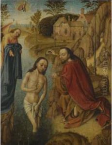 The Baptism Of Christ by Dieric the Elder Bouts