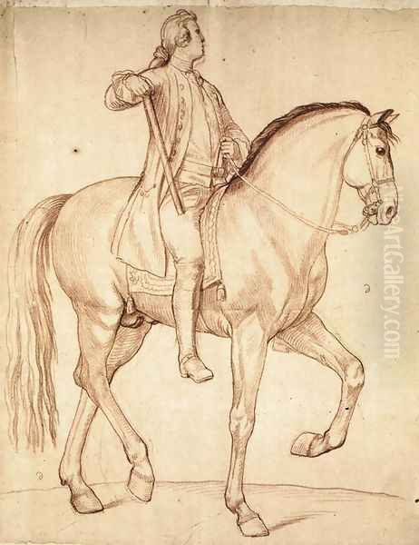 Study for the Equestrian Statue of Louis XV - view 1