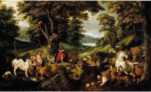 Orpheus Charming The Animals by Jacob Bouttats
