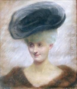 Elegante Au Manteau De Fourrure