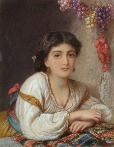 Portrait Of An Italian Girl by Agnes Rose Bouvier