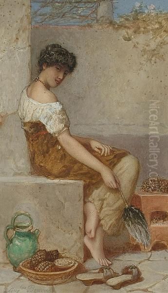 A Roman Fruit Seller. - view 1