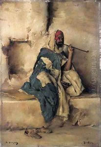 Algerian smoker by Maurice Bompard