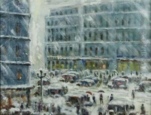 Winter Snowstorm, Newyork City by Harriette Bowdoin