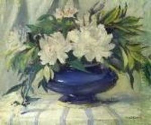 Harriette Bowdoin . White Peonies by Harriette Bowdoin