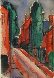 Fall River by Oscar Bluemner