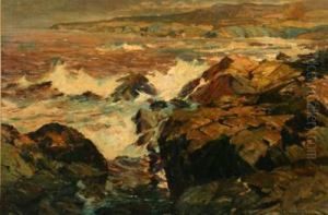 Maine Coastal Scene by Alexander Bower