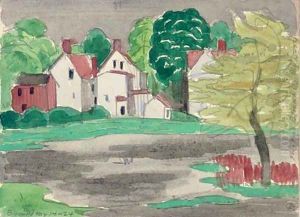 Frog Pond, Bloomfield by Oscar Bluemner