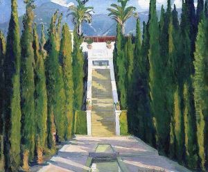 Garden at Santa Barbara by Louise Upton Brumback