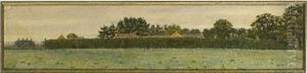 Near Streatley, Berkshire; Dorchester Oxfordshire Watercolour - view 1