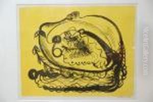 Frog Screenprint Signed Arthurboyd by Arthur Merric Boyd