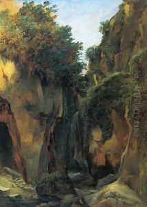 Ravine at Sorrento by Francois-Edouard Bertin