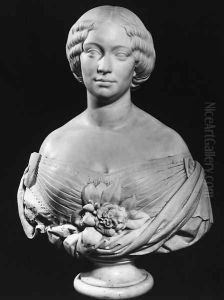 Bust of Mrs. Bouchet by Jean Auguste Barre