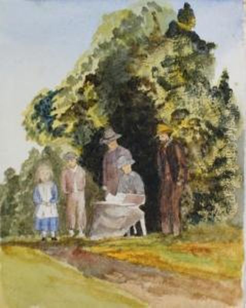 Sketching In The Garden - view 1