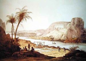 View of the Temples at Abu Simbel, Nubia by Giovanni Battista Belzoni