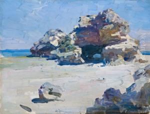 London Bridge Rock, Back Beach, Portsea by Theodore Penleigh Boyd
