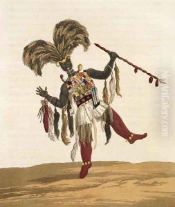 A Captain in his War Dress, from 'Mission from Cape Coast Castle to Ashantee', 1819