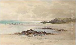 Coastal Scene, Signed, Watercolour, 22.5 X 37 Cm.; 9 X 14 1/2 In by Creswick Boydell