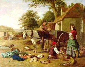 The Market Cart by Henry Charles Bryant