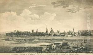 Oxfordshire.- An East Prospect
Of The City Of Oxford; A South Prospect Of The City Of Oxford; A West
Prospect Of The City Of Oxford by John Boydel