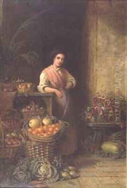 A Young Fruit Seller - view 1
