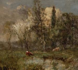 Cattle On A Riverbank