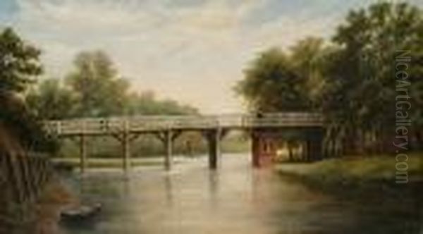 Figure On A Bridge - view 1