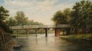 Figure On A Bridge