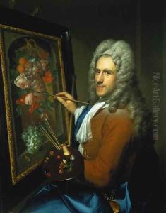 Portrait of the artist Coenraet Roepel by Richard van Bleeck