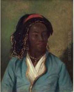 Portrait De Mauresque. by Honore Boze