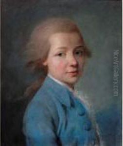 Portrait De Jeune Garcon A La Veste Bleue