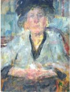 Portrait De Femme Auchapeau by Olga Boznanska