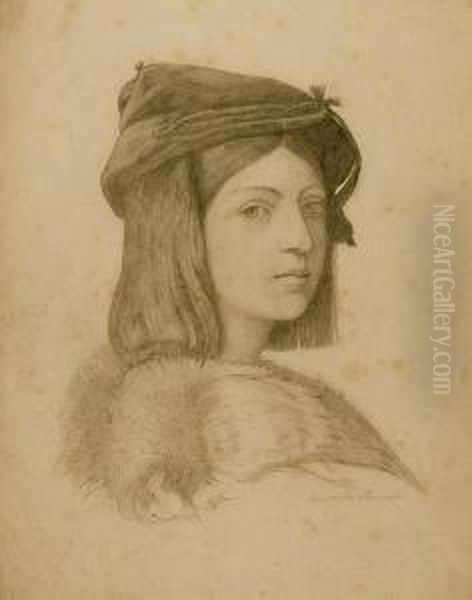 Kopia Litografii Portret Mlodzienca - view 1