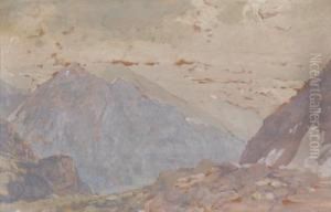 Blick Auf Die Zugspitze by Eugen Felix Prosper Bracht