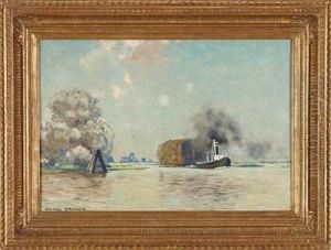 Heukahn Auf Der Havel by Eugen Felix Prosper Bracht