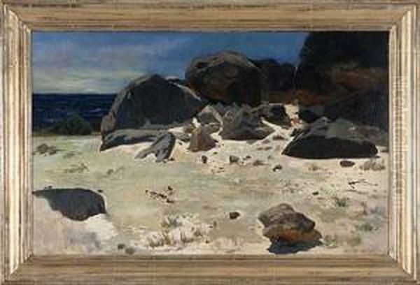 Mittagssonne Uber Strand Mit Felsen - view 1