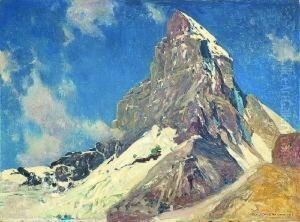 Das Matterhorn Von
Nordosten. by Eugen Felix Prosper Bracht