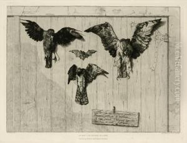 Le Haut D'un Battant De Porte by Felix Bracquemond