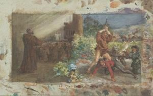 Le Service Du Vin by Felix Bracquemond