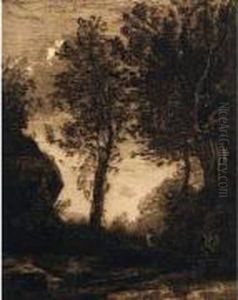 Paysage (coucher De Soleil). Paysage (coucher De Soleil).