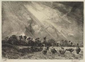 Le Nuee Orage by Felix Bracquemond