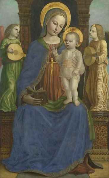The Virgin and Child with Two Angels 1490-95 - view 1